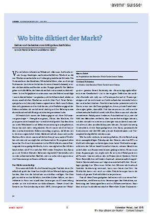 Wo bitte diktiert der Markt